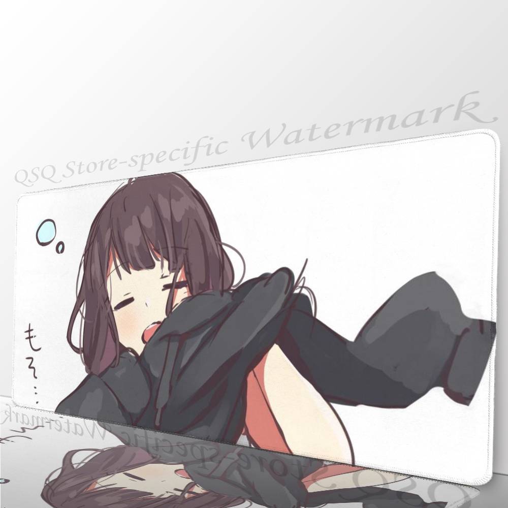 Nanase Kurumi Anime Mousepad Non-slip Suitable For Office Computers Laptops E-sports Game Desk Mats XXL Keyboard