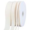 [Tekdeere]Width 38mm Solid Ivory Grosgrain Ribbon, Perfect for Gift Wrapping, Sewing, Hair Accessories, Wedding Decorations - 91m/roll