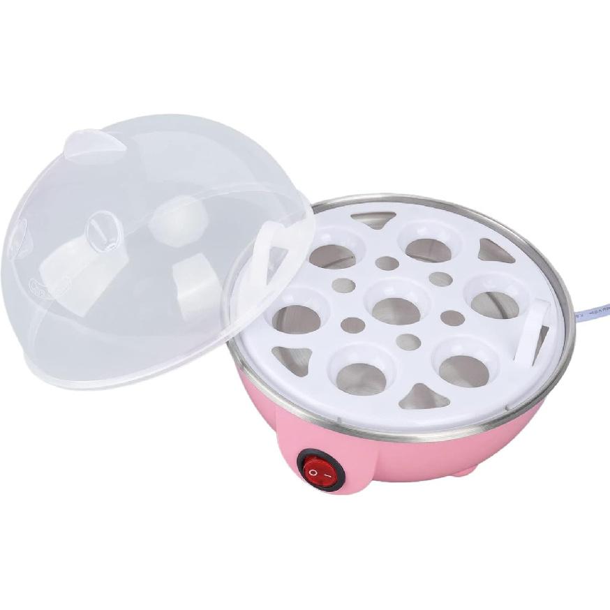 350W Electric Egg Cooker, 7 Egg Capacity Rapid Egg Cooker for Hard Boiled, Poached, Scrambled, or Omelets, Auto Shut Off Feature, with Water