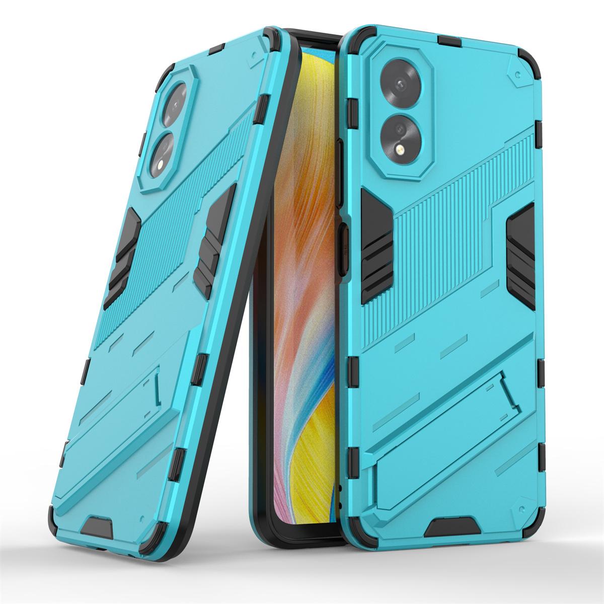 

Для Vivo V27e V 27e V2237 чехол противоударный жесткий бронированный чехол-подставка для телефона задняя крышка For Vivo V27e небесно-голубой