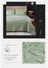 Washed Cotton Quilted Bedspread Set - 3-Piece Washable Coverlet Set, Breathable and Versatile