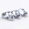 5/10Pcs 16mm-50mm Adjustable Pipe Clamp Aluminum Alloy/Galvanized Iron Hardware Fastener Hardware Fastener With Screw Fixed Clip