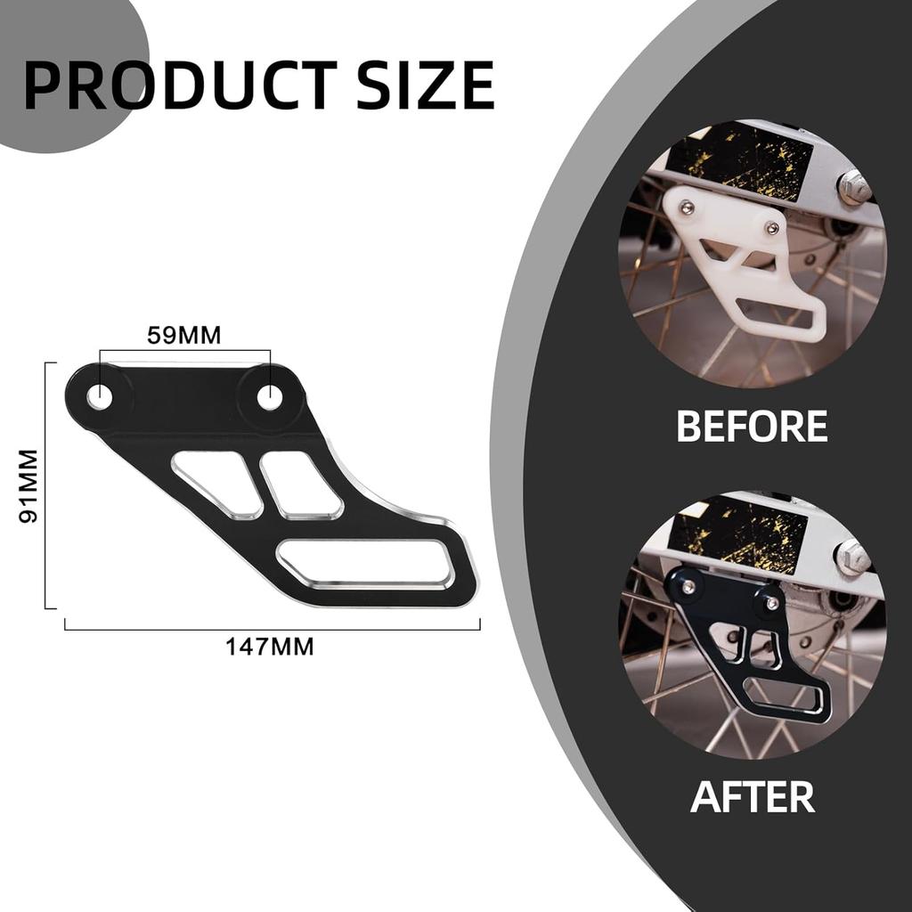 Chain Guide for Hawk 250,CNC Motorcycle Rear Chain Guard Protector for Hawk250/Hawk 250cc - Black