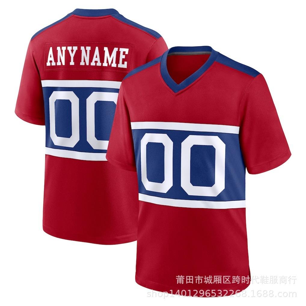 Wholesale NFL Giants Jersey Embroidered Rugby Jersey 1 #8 #JONES 26 #BARKLEY 56 #44 #