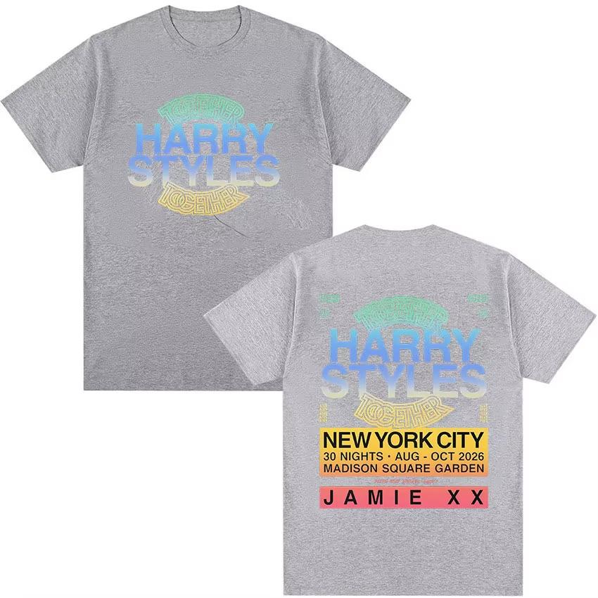 Harry Styles Together Tour 2026 T-shirt Merchandising Hommes Femmes Mode T-shirts Oversize Haute Qualité T-shirt 100% Coton Streetwear