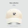 Retro baseball cap female face small versatile letter embroidery soft top cap male summer shade