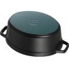 Кокотница Zwilling Staub овальная 49,3×41 см черная 12 л (40509-509-0)