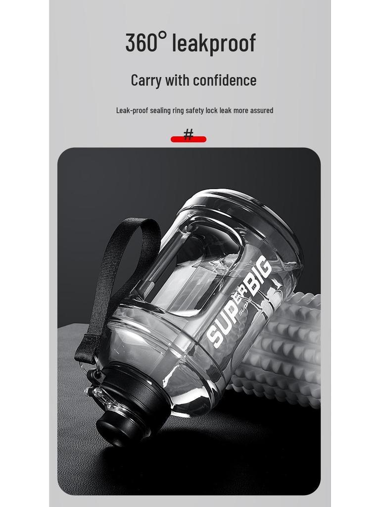 Ton Ton Large Capacity Sports Water Bottle with Straw