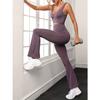 One Piece Fitness Jumpsuits Kvinner Ensfarget Bodysuit Sømløs Playsuit Backless Yoga Sportswear