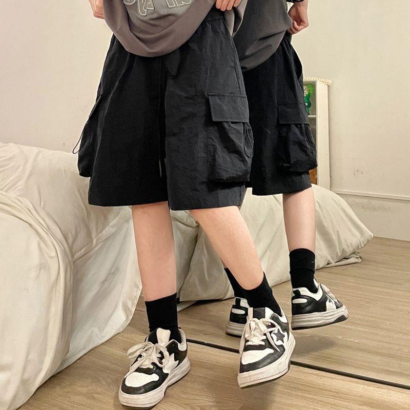 

Очень большой размер 150.00 кг Американские ретро брюки карго Женские Летние Модные уличные Сексуальные брюки-джоггеры Свободные брюки Black [shorts]] 4XL for 110.00 kg-125.00 kg