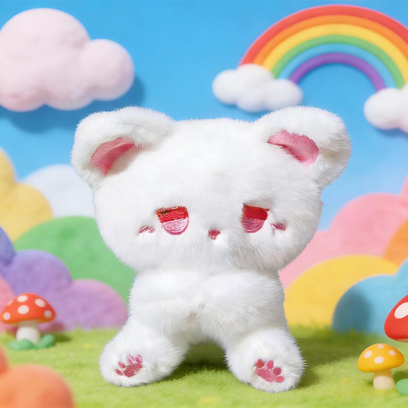 Peluche Gatto Tonto Bambola Emo Creativa Carina di Alto Valore Animale di Peluche Virale Regalo di Compleanno per Ragazza 30cm