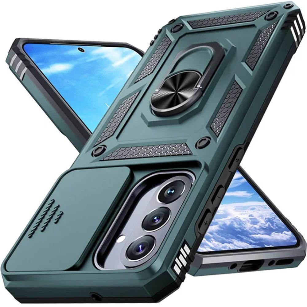 Rugged Military Grade Anti-Drop Case For Samsung Galaxy S26 S25 S24 S23 S22 Ultra Plus Car Magnetic Ring Stands Protective Cover