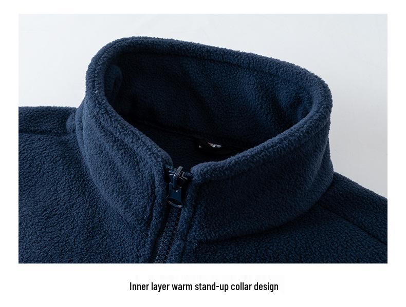 Thickened Fleece-Lined Winter School Uniform Windbreaker Set for High & Middle School Students