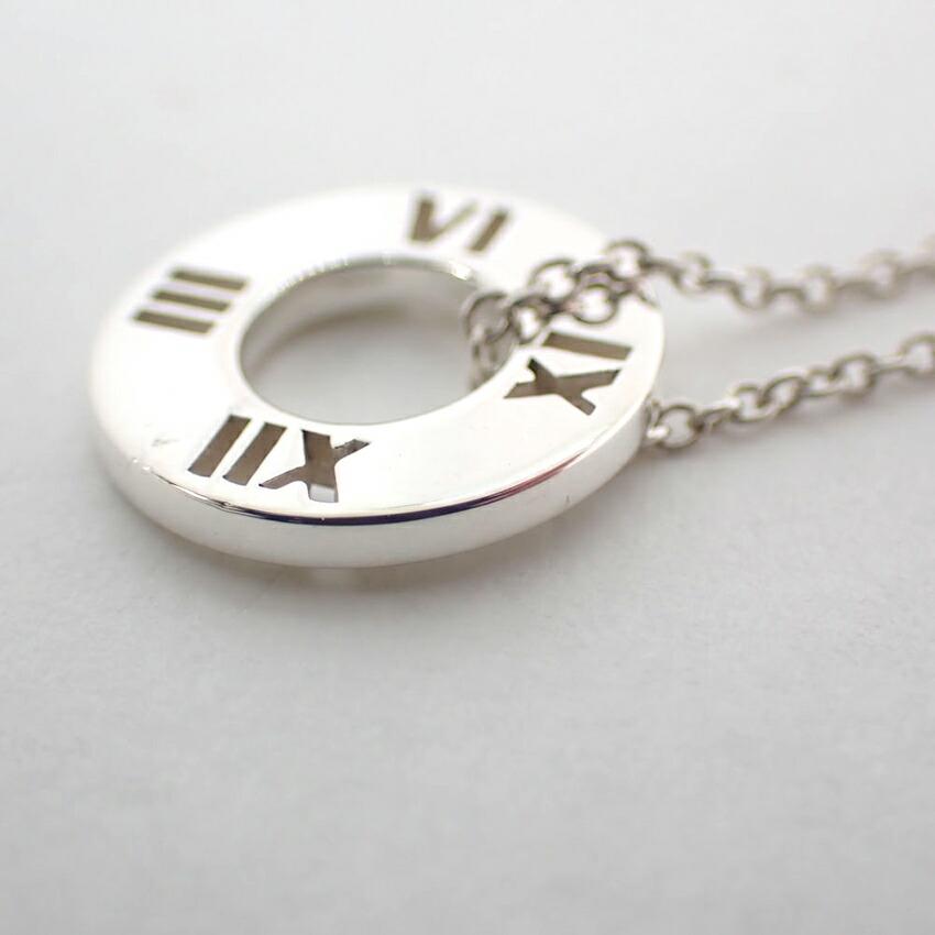 [Used] TIFFANY/Tiffany 925 Open Atlas Pendant/Necklace/j9-9