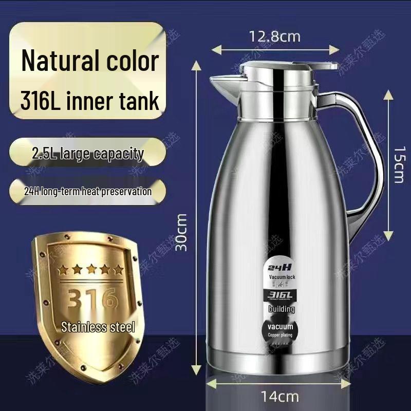 316 Stainless Steel Insulated Kettle for Home and Commercial Use