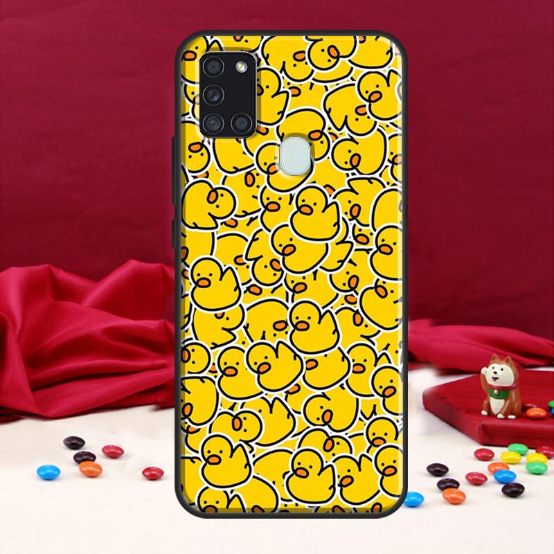 

Чехол Kwaii Yellow Utka для Samsung Galaxy A34 A54 A14 A12 A22 A32 A52 A51 A71 A50 A53 A73 A13 Задняя крышка Samsung A73 5G