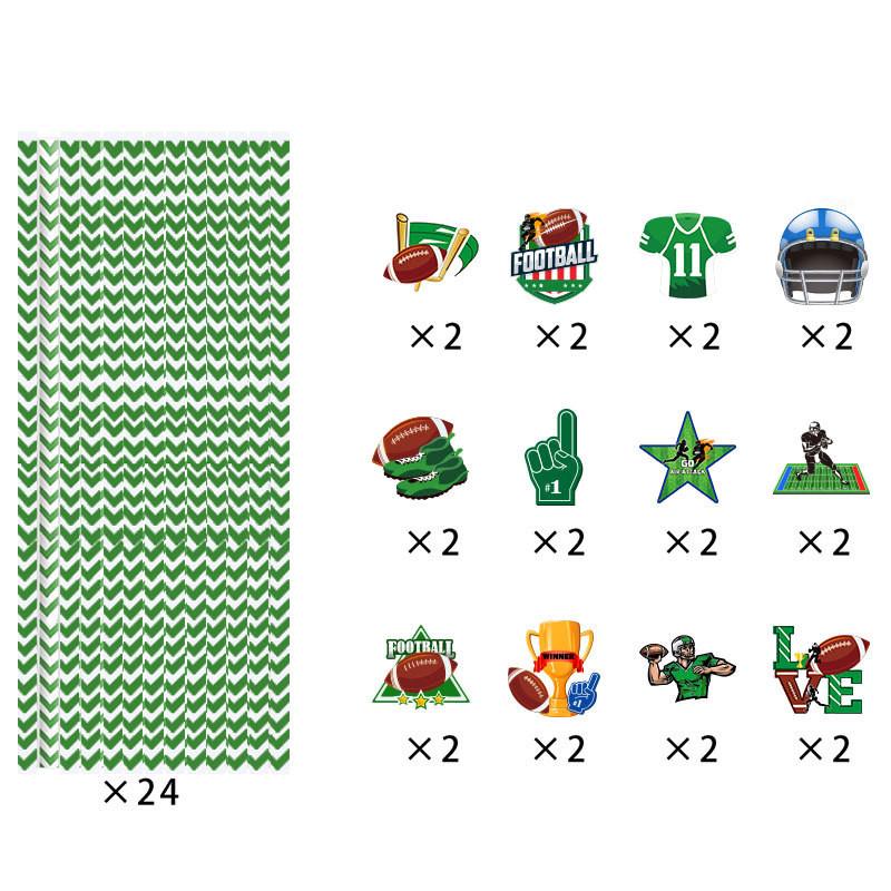 

Sports Disposable Theme Straws For Festive Experience Drinking Style A