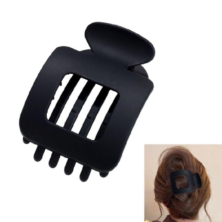 Unisex Square Hair Clip With Textured Detail Securely Grip Hair Claw For Teens Adults Nonslip Hair Accessory Compact