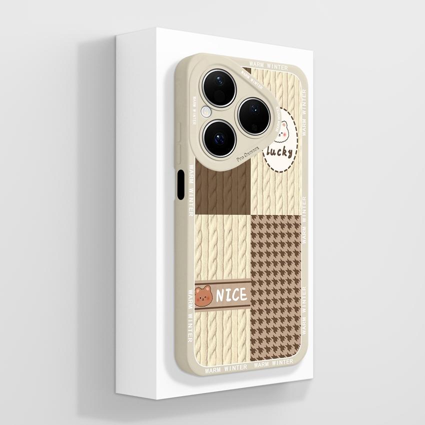 For Huawei Pura 80 Pro Honor X7d X9d X20 V40 Phone Cases Beautiful Village Patterns Lens Protection Liquid Silicone Shockproof Shell For Huawei Casing