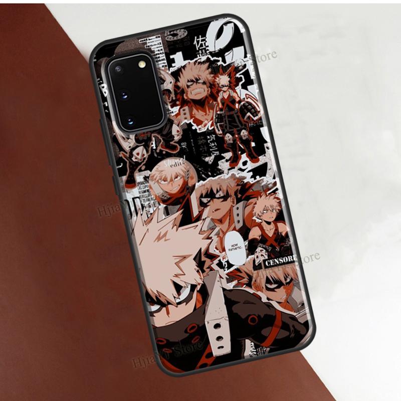 Katsuki Bakugo Boku No Hero Academia Phone Case For Samsung Galaxy S21 S22 Note 20 Ultra S8 S9 S10 Note 10 Plus S20 FE Cover