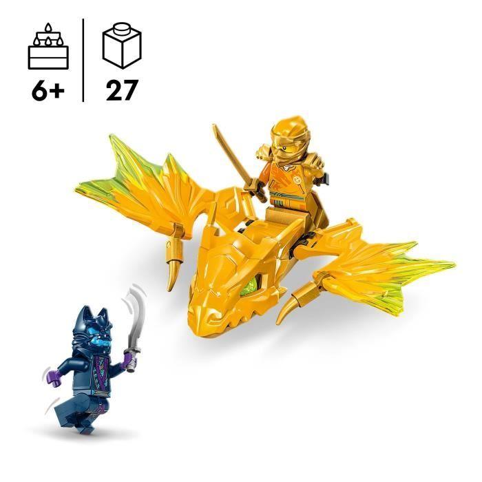LEGO® 71803 NINJAGO L’Attaque du Dragon Rebelle d’Arin, Jouet Ninja de Dragon et Figurines incluant Arin avec Mini-Katana