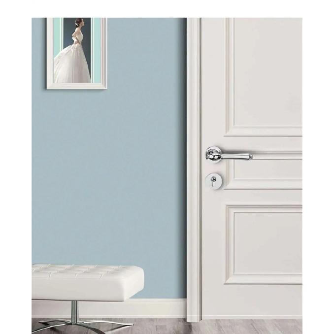 Bright Silver Indoor Silent Door Lock Nordic Light Luxury Bedroom Split Door Handle Lock