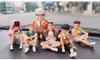 Slam Dunk Figures: Hanamichi Sakuragi, Ryota Miyagi, Hisashi Mitsui, and Kaede Rukawa. Model Toy Anime Figures, Approx. 7-8cm, Set of 5.