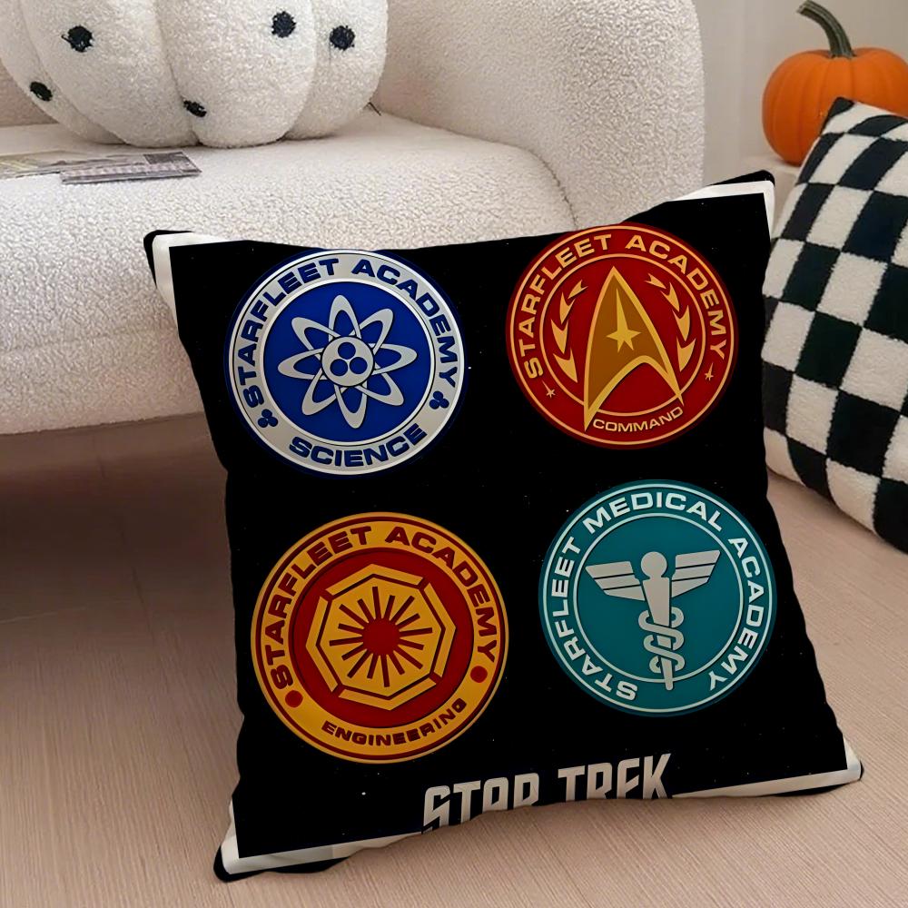 Science Fiction Movie S-Star Trek Cushion Cover Linen Pillow Case Soft Breathable Protective Couch Room Decoration