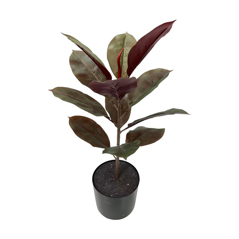 Artificial Rubber Tree: High-End Indoor Decor for Living Room - Large Bionic Plant