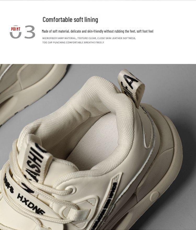 Men's Height-Boosting Leather Shoes: 10cm, 8cm, 6cm Options, Casual Sports, Thick-Soled for Autumn/Winter.