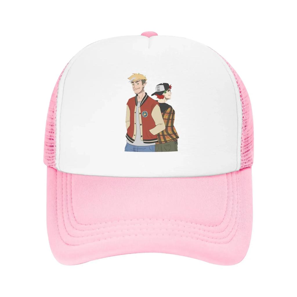 Friends Jake and Hendy Anime Cartoon Sport Mesh Baseball Caps Women  Printing Male Beach Coquette Hat Snapback Cap