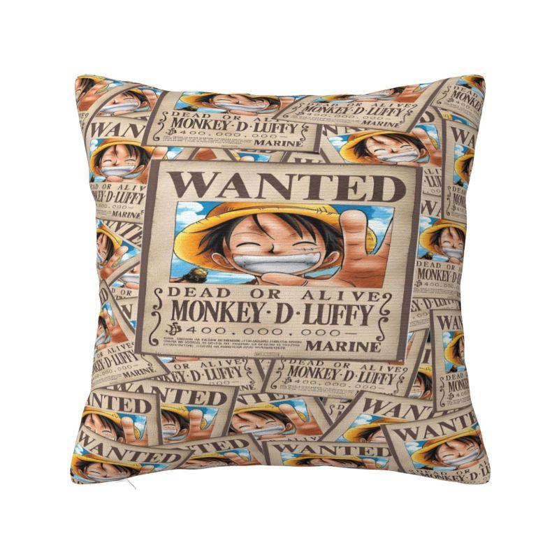 

Custom One Pieces Luffy Anime Cushion Cover 40x40cm Pirate Skull Manga Soft Modern Pillow 30cmx30cm