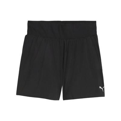 Run Evolve Woven 4" Short Solid Color High Waist Sports Shorts Women Shorts Black 525423-01