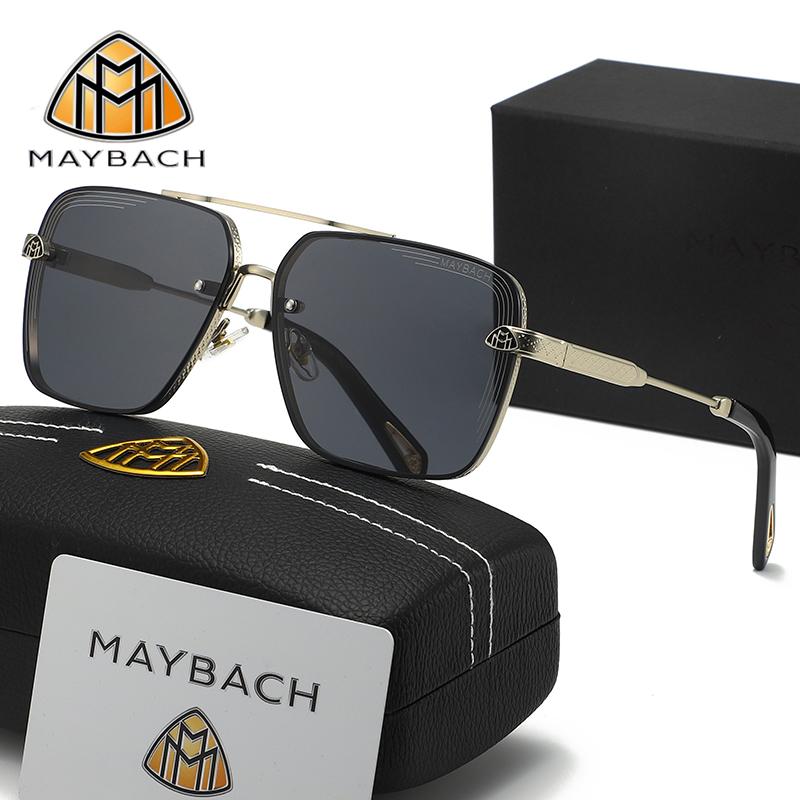 MAYBACH Sunglasses UV400 Protection Luxury Brand for Men and Women Classic Sun Glasses High Quality Eyewears Pilot Goggle 754