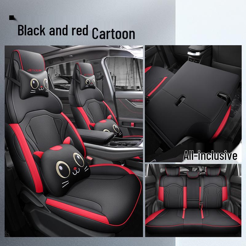 LTCS Jietu Dasheng Sporty Leather Car Seat Cushion - All Seasons Fit