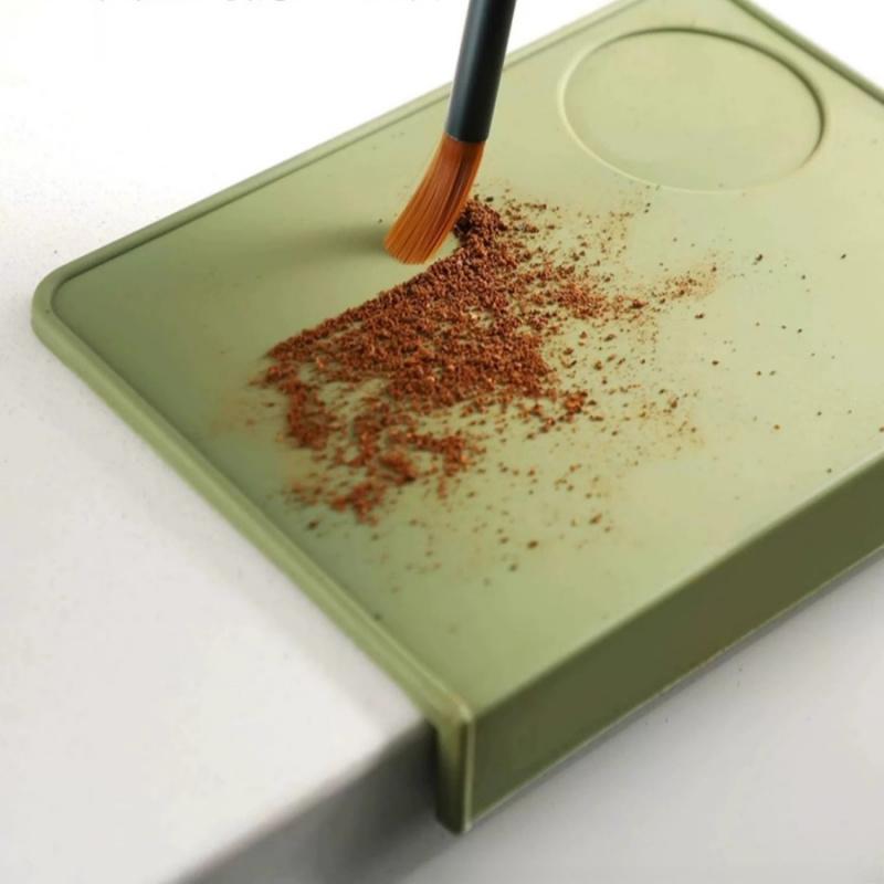 1pcCoffee Press Powder Pad Silicone Coffee Table Corner Protector Non-Slip Coffee Powder Hammer Pad Coffee Machine Pad