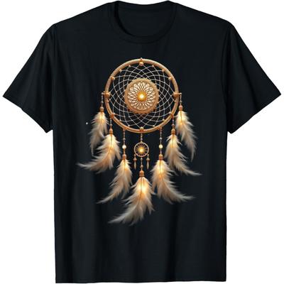 Τέχνη Ονειροπαγίδα Boho Ιθαγενής Αμερικανική Ονειροπαγίδα Μπλουζάκι