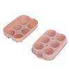 Silicone DIY Ice Cubes Mold Ice Ball Maker Mould Tray for Home Bar Party Cocktail UseLight Pink 6Hole 45mm