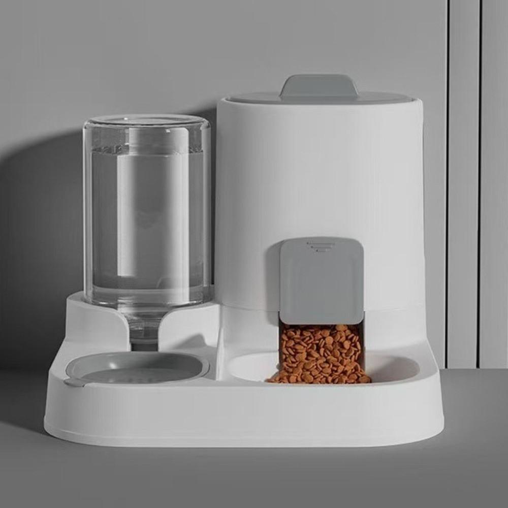 Spill-Proof Food Dispenser 2 in 1 Cat Water Food Bowl Pet Food Bowl Dog Automatic Feeder Travel