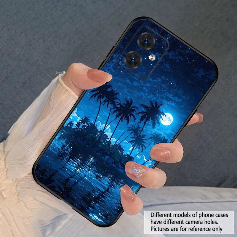 Romantic Star Moon For Moto Edge 40 50 Neo 5G E 14 15 G04 G05 4G G24 G34 G35 G54 POWER G55 G75 G84 85 silicone soft phone case