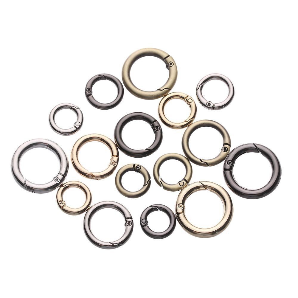 Runda tryckknappsfjäder O-ringspännen Karbinhake Plånböcker Handväskor Väskbältesspänne Snäpplås Klämma