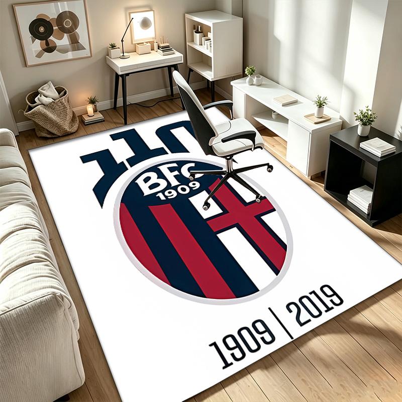 Bologna F.C. 1909 A A rug suitable for office chair areas living rooms and computer desks perfect for home offices and an ideal holiday gift