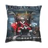 Megadeths Rock Band Square Pillow Case Home Decor Heavy Metal Band Cushions Throw Pillow For Living Room Double-Sided Printing