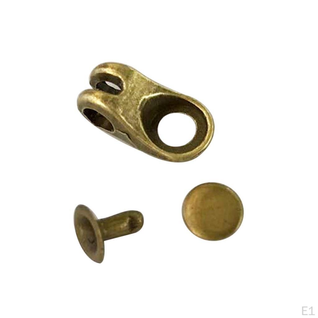 20 комплектов бронзовых крючков для шнурков с заклепками для походной обуви для работы — фото 2