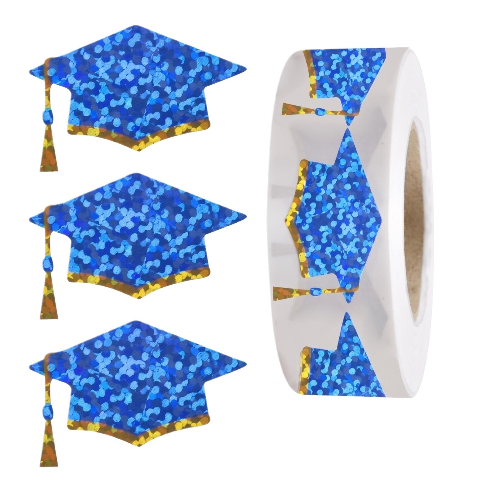 

00 Stickers/roll Graduation Graduation Hat Festival Celebration Round Adhesive Stickers Label Sealing Stickers One Size
