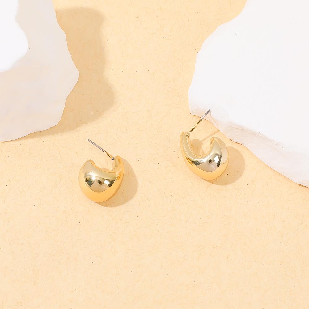 Accessories European and American Simple Creative Personalized Fashion Stud Earrings Alloy Light Luxury High-end Ear Bone Clip Set