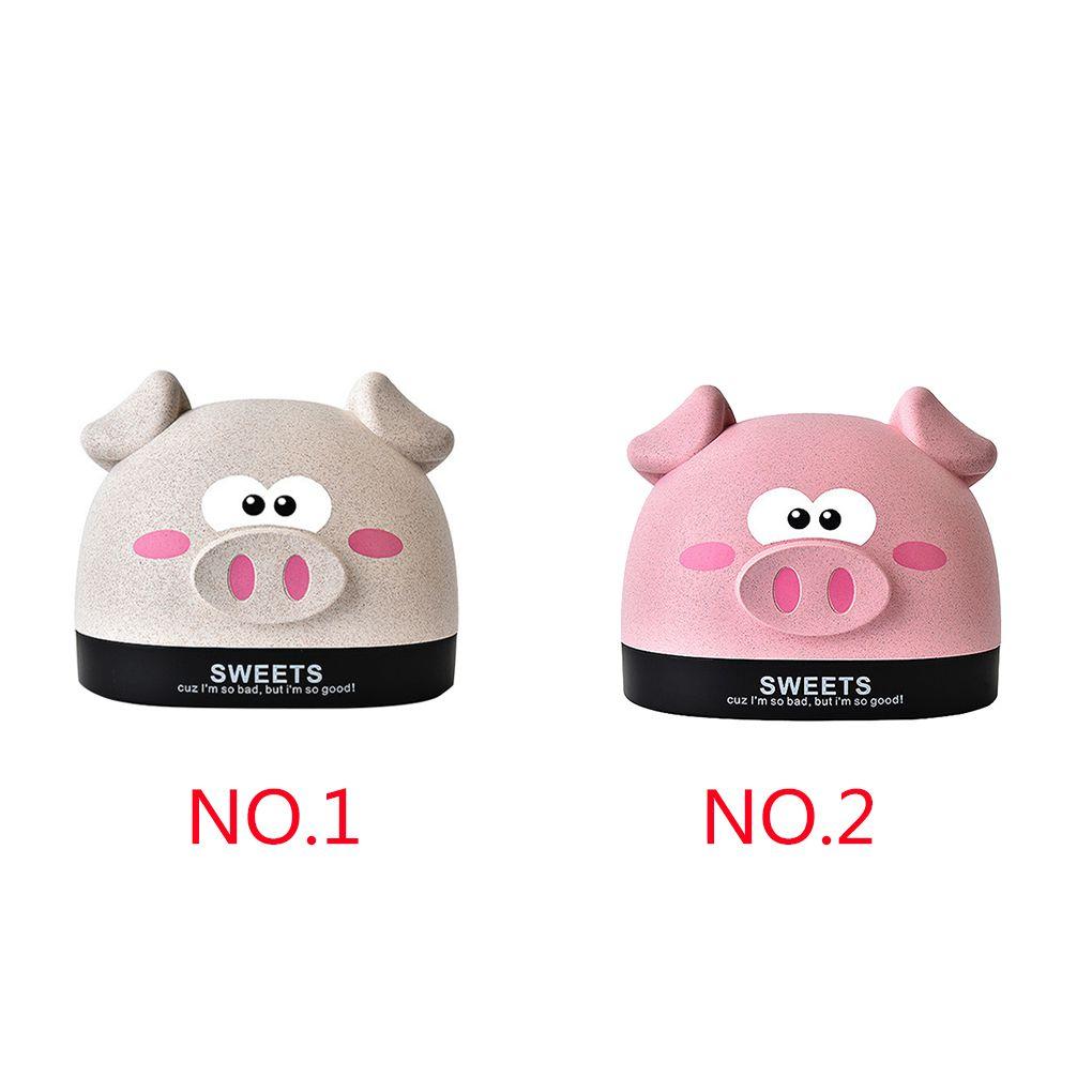 Cartoon Pig Paper Towel Box Tissue Box Paper Holder Cover Desktop Animal Shaped Roll Paper Holder Cover Storage Organizer Box