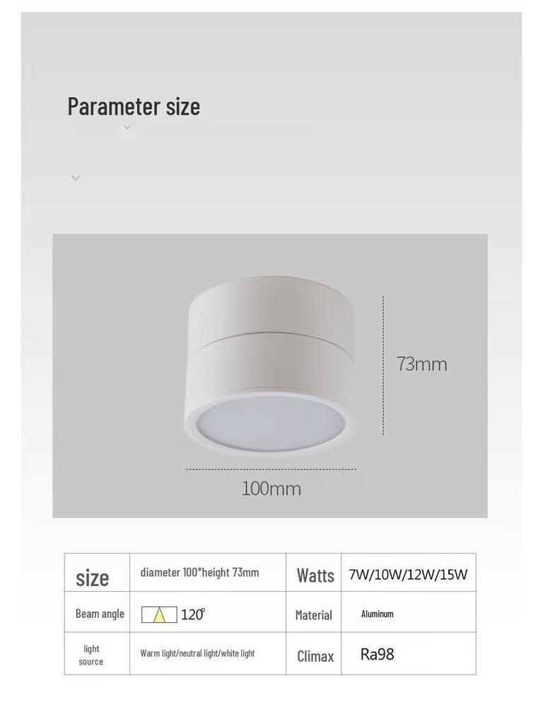 Adjustable LED Double-Head Smart Ceiling Spotlight for Living Room and Aisle