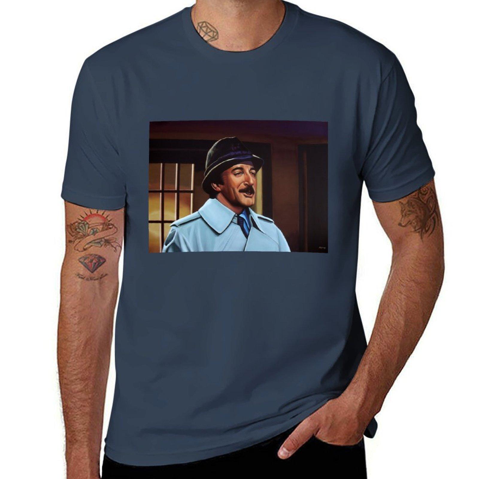Peter Sellers As Inspector Clouseaupainting Tshirt Large Size Breathable Tee S