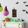 Terror-Switch Light Switch Lever Spooky Halloween Gothic Light Switch Cover Plate with Flicker Green Light Horror Flip Handle Switch